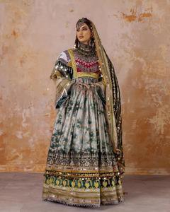 Vestido Afgano Kuchi de Chifón Ligero de Manga Larga, Diseño Étnico Vintage con Bordado Hecho a Mano, Estilo Fluido y Modesto para Mujer - Product Image 6