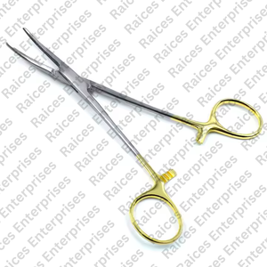 เครื่องมือผ่าตัดแบบโค้ง รุ่น TC Artery Forceps ผลิตจากเหล็กกล้าไร้สนิมคุณภาพสูงของ RAICES Enterprises พร้อมหัวทังสเตนคาร์ไบด์ ได้รับการรับรองมาตรฐาน CE - Product Image 2