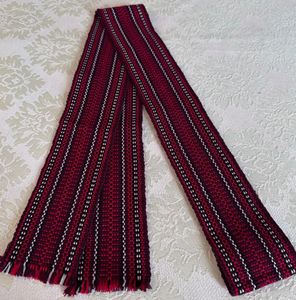 Cinturón Tejido Extra Ancho Multicolor de 4 Pulgadas, Hecho a Mano, Estilo Étnico, Unisex - Product Image 3