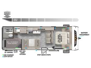 CLEAN Nouveau 2025 Foorest River Wildwood X-Lite 261BHXL - Product Image 3