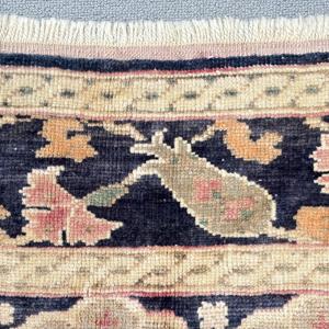0.4x6.3 ft Vintage Rug, Turkish <b>Runner</b> Rug, <b>Red</b> Black Striped Rug - Product Image 5