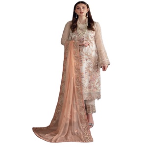 ชุดสูทชีฟองปักลาย3ชิ้นสำหรับผู้หญิงชุดงานแต่งงานแบบดั้งเดิมสำหรับผู้ใหญ่ - Product Image 1