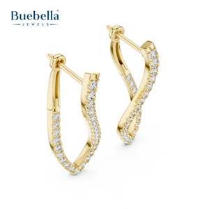 Pendientes de diamantes redondos para mujer con plata 925 Ideal para joyería de lujo al por mayor y pedidos de diseño personalizado - Product Image 3