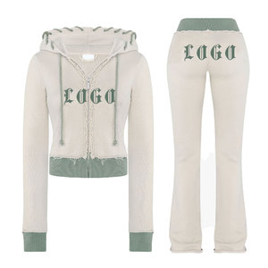 Chándal Deportivo de Forro Polar con Mangas Largas Estampado para Mujer, Diseño de Logotipo Personalizado, para Gimnasio, Invierno, al Mejor Precio - Product Image 1