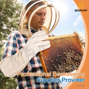 Guantes de Apicultura de Piel de Cabra Engrosada para Hombre y Mujer, Fabricados por MBAANI's Leather Industry - Product Image 6