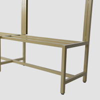 LBN Meuble de rangement multifonctionnel en acier inoxydable empilable avec porte-chaussures et armoire intégrée pour entrée et salle de bain