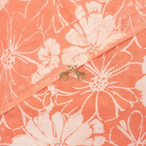 Nouveauté : Tissu en coton Bagru imprimé à la main avec motifs floraux, idéal pour la décoration intérieure et les vêtements pour enfants, tissu doux. - Product Image 2