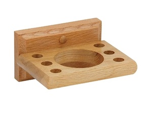 Rustic Burnt Finished <b>Wooden</b> Wall Mounted <b>Toothbrush</b> and Toothpaste <b>Holder</b> with 5 Slots Bathroom Storage Organizer <b>Holders</b> - Product Image 2