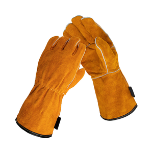 ถุงมือเชื่อมถุงมือตัดความร้อนฉนวนกันความร้อนถุงมือหนังสำหรับทำงานถุงมือทำงานแบบออกแบบได้ตามต้องการ - Product Image 1