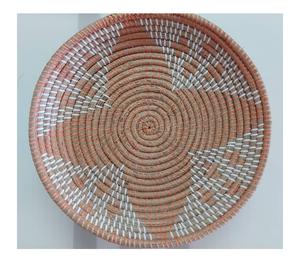 Crafts <b>Decoration</b> Seagrass Hanging <b>Plate</b> Home Style Hand-knitted Round <b>Plate</b> <b>for</b> Seagrass <b>Wall</b> <b>Decoration</b> Ready to Ship - Product Image 1