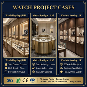 Luxury White and Gold Jewelry Display Showcase Modern High-End <strong>Watch</strong> Display Case Cabinet for Jewellery Shop Interior Design - Product Image 6