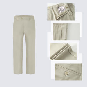 Pantalon en toile tricotée légère pour homme, confortable, décontracté, pour le travail, les voyages, élégant, pantalon en toile tricotée légère - Product Image 2