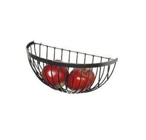 High Quality Premium Look Black Fruits <b>Basket</b> Iron Metal for Home Wall <b>Hanging</b> Kitchenware Fruits Carrying <b>Basket</b> Usage - Product Image 1