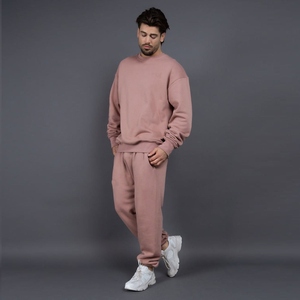 Ensemble de sweatshirts à capuche de jogging unisexe pour hommes à logo personnalisé pantalons de survêtement d'hiver à la mode fermeture à cordon logo avant - Product Image 1
