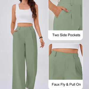 Venta caliente OEM Pantalones casuales para mujer Color personalizado y logotipo Mejor material Hecho Pantalones transpirables 2025 Verano Nuevo - Product Image 5