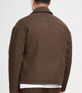 2026 Wholesale High Quality Mens Heavyweight <b>Fleece</b> Jacket Stand Collar Pullover Winter Workout Full Zip Unisex - Product Image 6