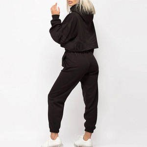 เสื้อครอปมีฮู้ดสำหรับผู้หญิงเสื้อครอปมีฮู้ดเสื้อครอปสำหรับผู้หญิงสไตล์ใหม่2024 - Product Image 4