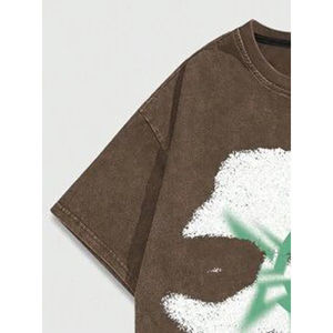 T-shirt pour hommes de qualité supérieure 100% coton ajusté court microfibre couleur unie marque personnalisée impression par transfert de chaleur pour Logo tricoté - Product Image 3