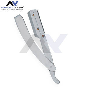 Rasoir de barbier en gros, rasoir droit à lame unique de haute qualité, poignée en acier de couleur personnalisée, outil de rasage pour barbier - Product Image 2