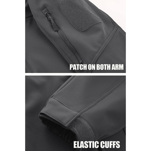 Chaquetas Softshell Impermeables de Invierno Personalizadas al por Mayor OEM, Chaqueta Softshell para Hombre con Capucha y Cortavientos, con Talla Personalizada - Product Image 4