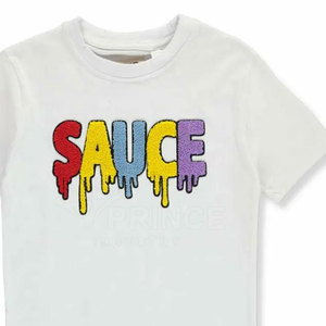 Venta caliente Custom Made Chenille Hombres Camisetas 100% Algodón Nuevo estilo Camiseta para hombres Loose Fit Impreso Custom Logo T-shirt - Product Image 2