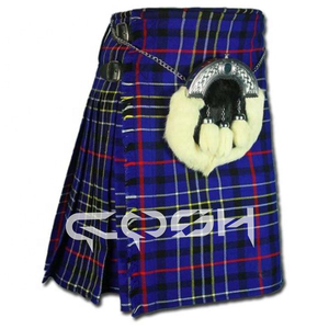 COSH KILTS Kilt moderne en tartan bleu pour homme avec Sporran Nouveau kilt élégant en tartan écossais à carreaux Kilt de guerrier respirant à la mode - Product Image 3