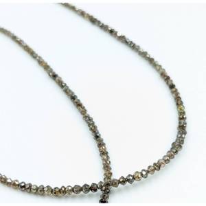 Perles de diamant facettées rondes naturelles couleur champagne 1,8-2,4 mm pour colliers, perles rares pour célébrations d'anniversaire - Product Image 1