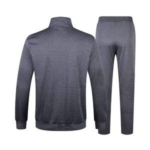Nuevo Chándal Deportivo para Hombre, Corte Ajustado, Casual, Invernal, Sostenible, Transpirable, de Poliéster, con Paneles Negros Lisos y Cierre de Cremallera - Product Image 6