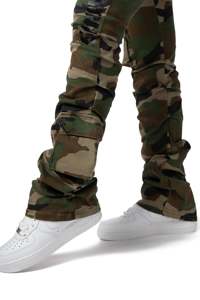 กางเกงคาร์โก้ทรงตรงมี6กระเป๋ากางเกงขาบานสำหรับผู้หญิงแฟชั่นเครื่องแต่งกายแนวสตรีทแบบแฟชั่นสินค้ามาใหม่2025 - Product Image 2