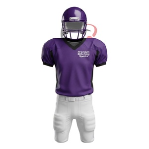 Ensemble d'uniformes de football américain personnalisés par sublimation, maillot et short pour jeunes et adultes, commande en gros pour équipe - Product Image 1