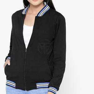 เสื้อแจ็คเก็ตเลตเตอร์แมนคุณภาพสูงสำหรับผู้หญิง ฤดูหนาว คอตั้ง ผ้าถัก สั่งทำได้ แห้งเร็ว ระบายอากาศดี MOQ ต่ำ เป็นมิตรกับสิ่งแวดล้อม - Product Image 3