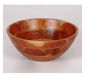 Custom Printed Wooden Salad Top Selling Salad Bowl Platter Customized Size Made in India - Product Image 5