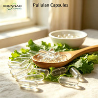KORNNAC Fournisseur en gros de capsules de pullulan en vrac, capsules végétales végétaliennes de taille personnalisée 000 00 0 1 2 3 4, capsules végétariennes