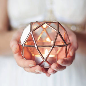 Latest Design Wholesale <b>Cheap</b> Price Wedding Lights Geometric Angel Lantern <b>Candle</b> Holder for Decoration Geometric Terrarium - Product Image 1