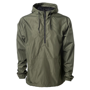 Venta al por mayor-Alta Calidad-custom-plain-b Chaquetas cortavientos custom-pullover-cortavientos-hombres-half-zip-anorak-ja - Product Image 5