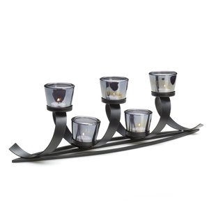 Candelabro de diseño de cristal para decoración del hogar, soporte de vela brillante para interior y exterior, votivo - Product Image 3