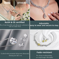 Collier pour femme personnalisé de luxe en or blanc 18 carats plaqué or rose, avec diamant de laboratoire taille marquise en forme de Y, 1 carat D VVS certifié IGI