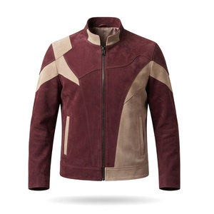 Classic Men <b>Suede</b> <b>Leather</b> <b>Jacket</b> Crafted From Soft Genuine <b>Suede</b> With Timeless Design For Casual Outdoor Travel And Daily Wear - Product Image 1