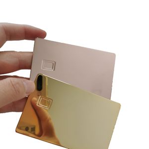 Kart yuvası ile lazer işaretleme paslanmaz çelik levha Metal tabela iş IC kartları özelleştirmek boş özelleştirilebilir IC kartları - Product Image 1