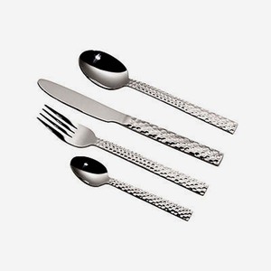 ชุดช้อนและส้อมสำหรับงานแต่งงานมีดีไซน์ทำด้วยมือกระจกสีเงินขัดเงามีดีไซน์สำหรับสลัด - Product Image 4