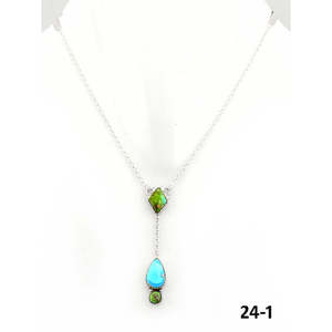 Collier artisanal Golden Hills de la collection culturelle du Sud-Ouest, en argent sterling et Palomino - Product Image 1