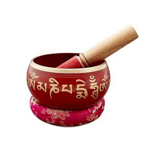 Japanese Singing Bowl <b>Set</b> Handmade Sound Healing Bowl Hammered Himalayan Brass Metal Meditation Large Sing Bowl - Product Image 1