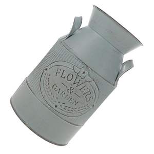 Exclusivo florero de metal de diseño real con elegante acabado blanco perfecto para decoración floral de lujo y arreglos elegantes - Product Image 2