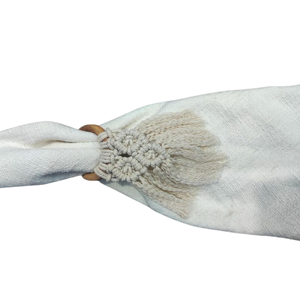 Porte-serviettes en coton fait à la main et macramé décoration fournitures de cuisine pour vaisselle accessoires de mariage et d'événement de fête - Product Image 6