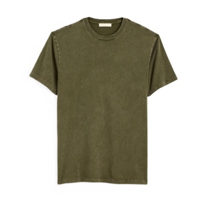 เสื้อยืดโอเวอร์ไซส์สไตล์สตรีทแวร์ลำลองสำหรับผู้ชาย ล้างสีแบบแอซิด น้ำหนัก 180 กรัม ผ้าฝ้าย 100% สกรีนโลโก้ด้านหลังคอเสื้อ คุณภาพสูง สไตล์ฮิปฮอป - Product Image 6