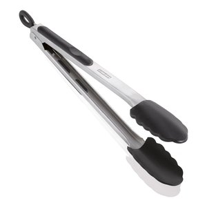 PROLINE 03083 Black and Chrome Stainless Steel Barbecue Tongs (31cm) <b>BBQ</b> Tools - Product Image 1