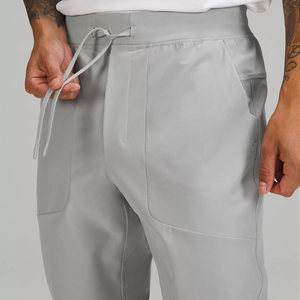 Pantalones de chándal de punto elásticos de color sólido estilo pantalón formal europeo y americano personalizados al por mayor - Product Image 4