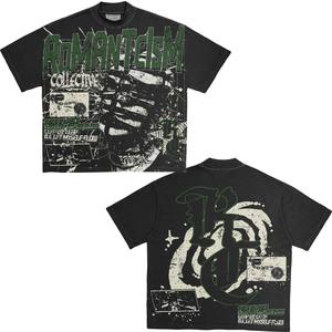 เสื้อยืดคอกลมคลาสสิกสำหรับผู้ชาย ผ้าฝ้าย 100% ระบายอากาศได้ดี พิมพ์ลาย/สีพื้น ใช้ได้ทั้งฤดูร้อนและฤดูใบไม้ร่วง มีหลายสีให้เลือก - Product Image 1