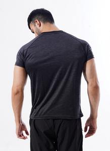 Venta caliente personalizado en blanco gris liso camiseta, poliéster gimnasio fitness desgaste hombres camiseta - Product Image 4