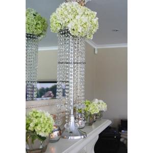 Candelabro de centro de mesa colgante de cristal decorativo de mesa para boda, decoración de fiesta de Evento de lujo, soporte de flores de mesa - Product Image 4